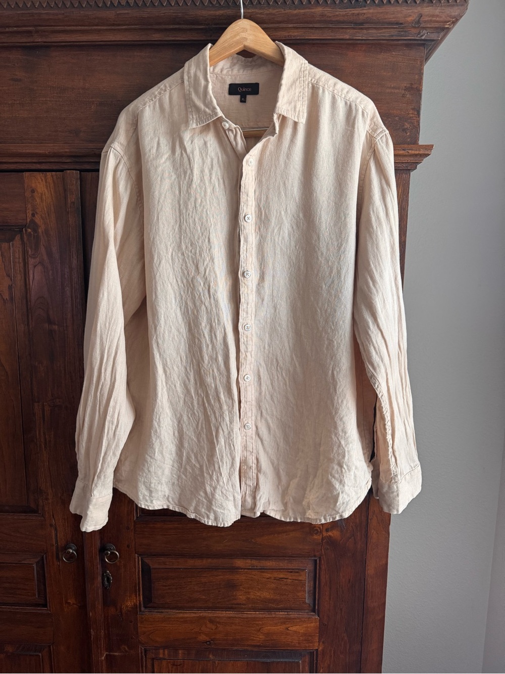 Quince European Linen Relaxed Long Sleeve Shirt XL